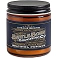 Battle Born Grooming Co Original Pomade for All Hair Types, Bay Rum, 4 oz., Medium Hold, Low Shine, Natural Ingredients, Water Based