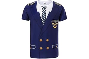 Funny World 3D-Print Novelty T-Shirt, Graphic T-Shirt for Men