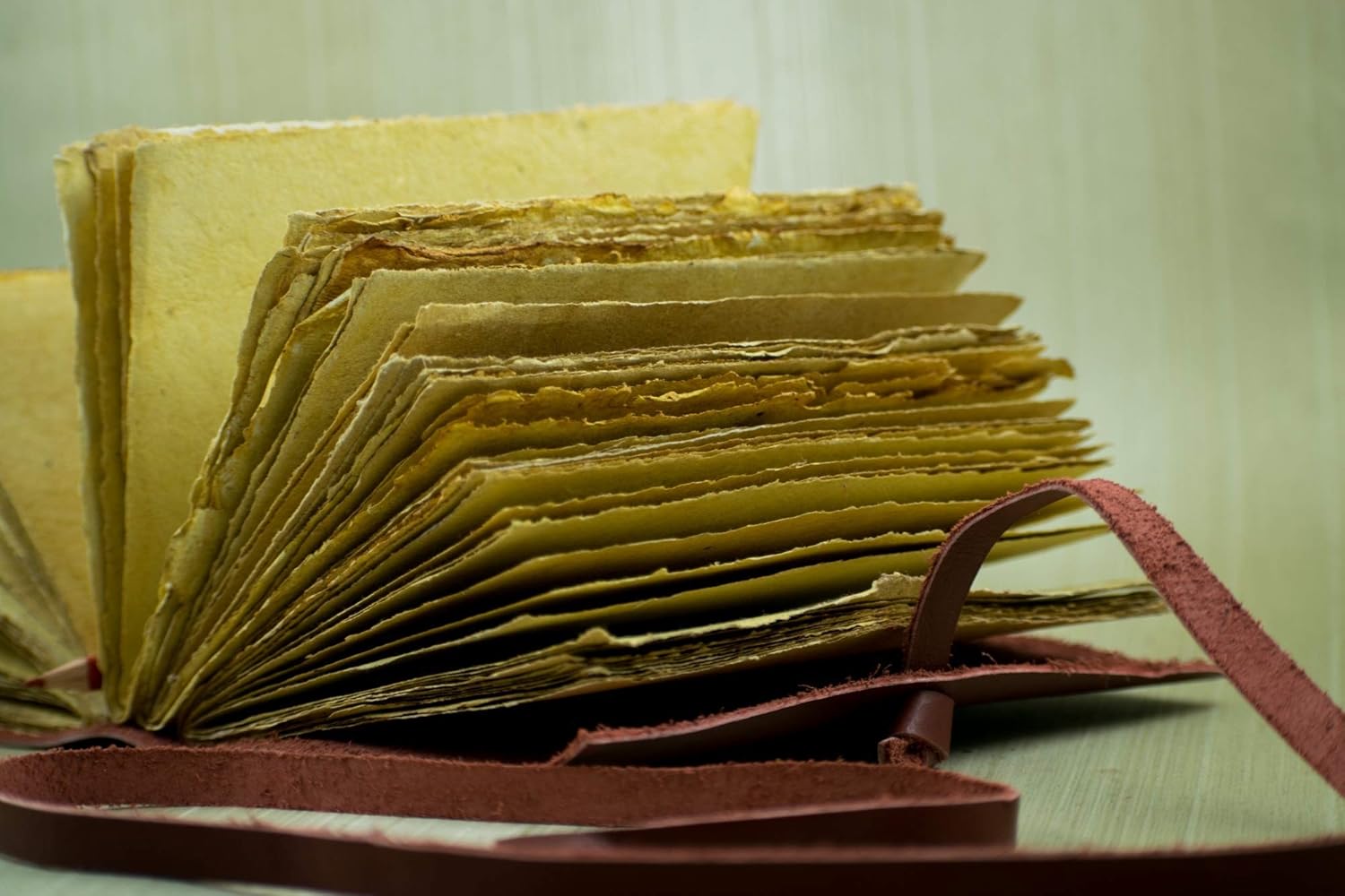 OVERDOSE Deckle Red Leather Journals - Image 5