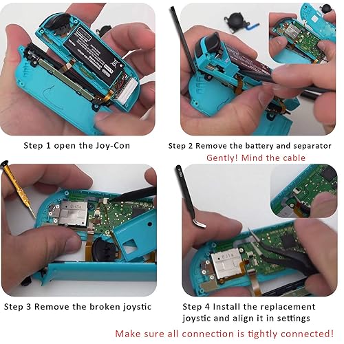 Joycon Joystick Replacement Pack for Fix Drift Nintendo Switch Joy-Con  Controller Switch Lite Joystick Rep