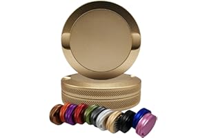 GAMEMEN Metal Can | Metal Snus Can for Zyn | Knurl Aluminum Holder | Smell Proof Container | Airtight & Moisture-Resistant Storage | Nicotine Pouch Tin | Gift (Champagne Gold)