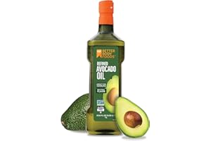BetterBody Foods Refined Non-GMO Cooking Oil, Kosher, Keto and Paleo Diet Friendly, Avocado Oil, 1 Liter, 33.8 Fl Oz