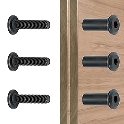 Xrfoiniu 50 Sets Furniture Bolts and Nuts - M6x35mm