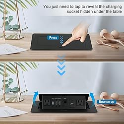 Table Pop Up Outlet, Desktop Pop Up Socket Center