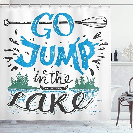 Amazon Com Ambesonne Cabin Decor Shower Curtain By Vintage