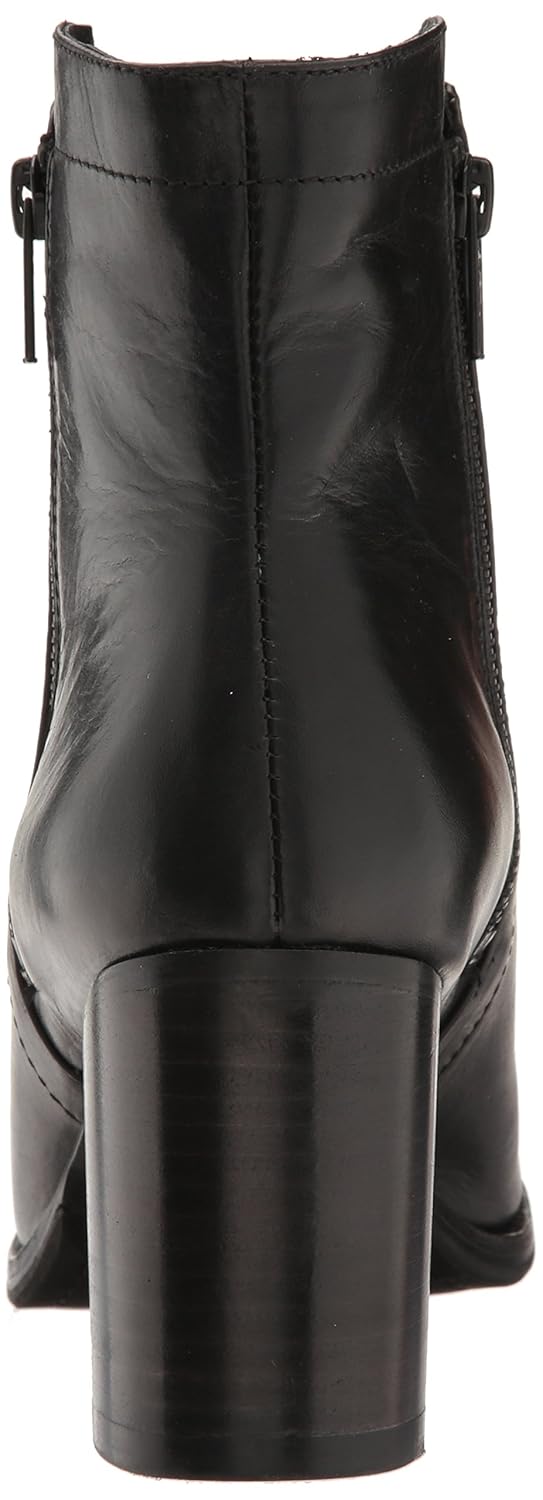 frye addie double zip black