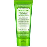 Dr. Bronner's - Organic Shaving Soap (Lemongrass, 7 Ounce) - Certified Organic, Sugar and Shikakai Powder, Soothes and Moisturizes for Close Comfortable Shave, Use on Face, Underarms and Legs