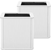 211+ Replacement Filter Compatible with 211+ Air Purifier, 2-Stage Filtration System of H13 True Filter and Activated Carbon Filter, White, 2 Pack