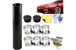 Solvent Filter Trap Black Aluminum Solvent Trap Kit, Suppressor Fuel Filter 1/2x28 with Multiple End Caps, Industrial Grade A