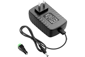 ALITOVE 12V DC Power Supply 2A Universal AC Adapter, 100-240 50/60Hz to 12 Volt 2Amp Transformer DC 12V Power Adapter Cord 5.