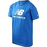 New Balance Boys T Shirts - Short Sleeve Cotton Crewneck Graphic Tees, Athletic Logo Shirts for Boys (Sizes: 8-20)