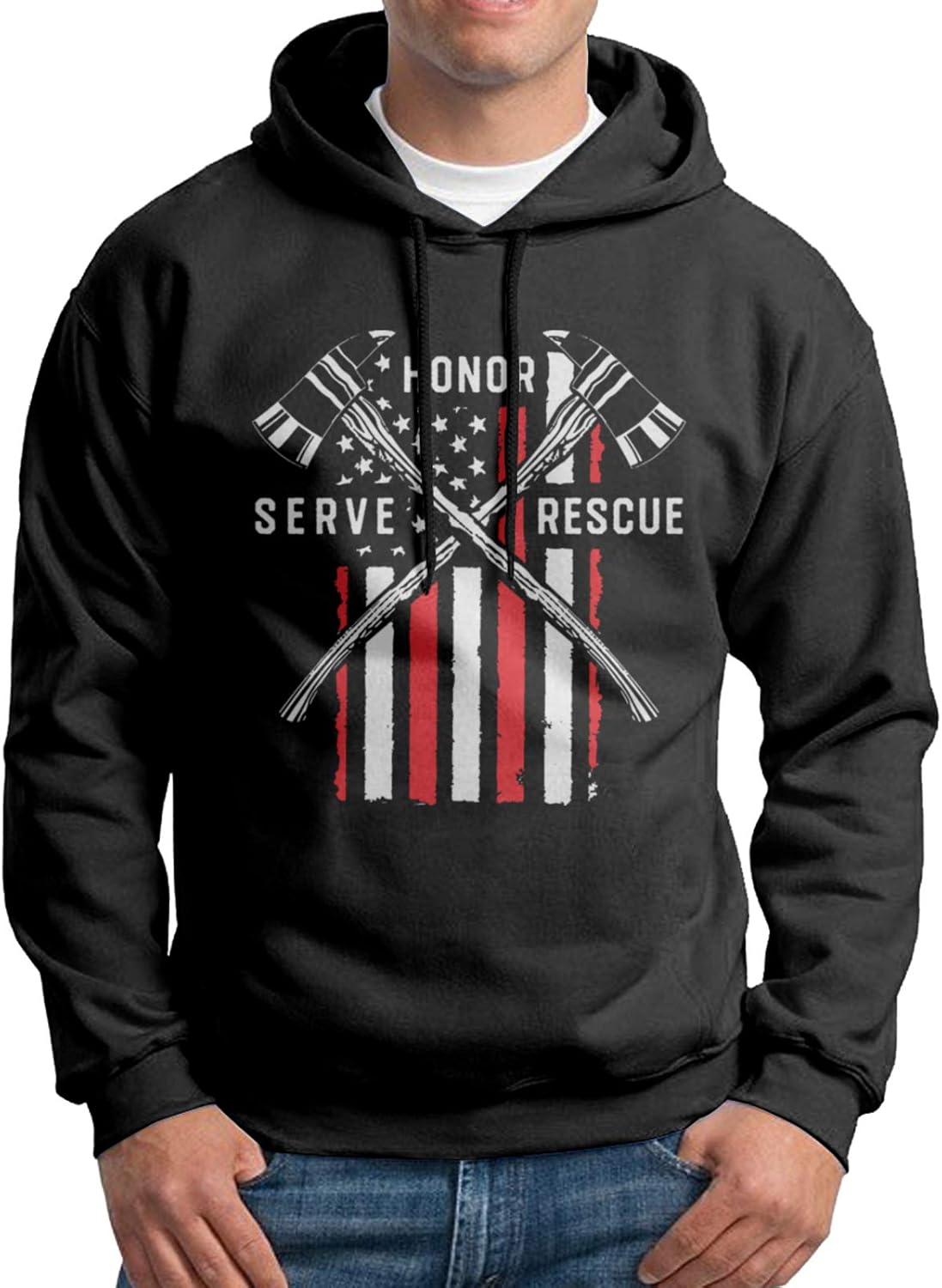 thin red line firefighter hoodie