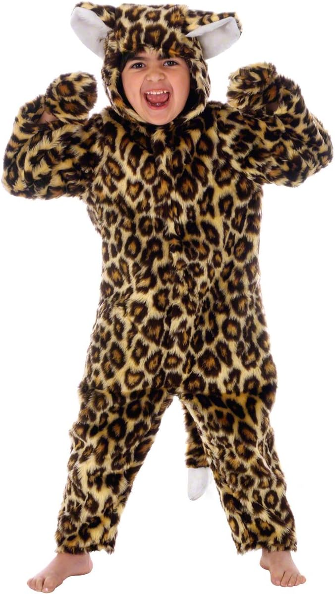 Charlie Crow Fur or Suede Leopard costume for kids |4 sizes| 3-11 Years.