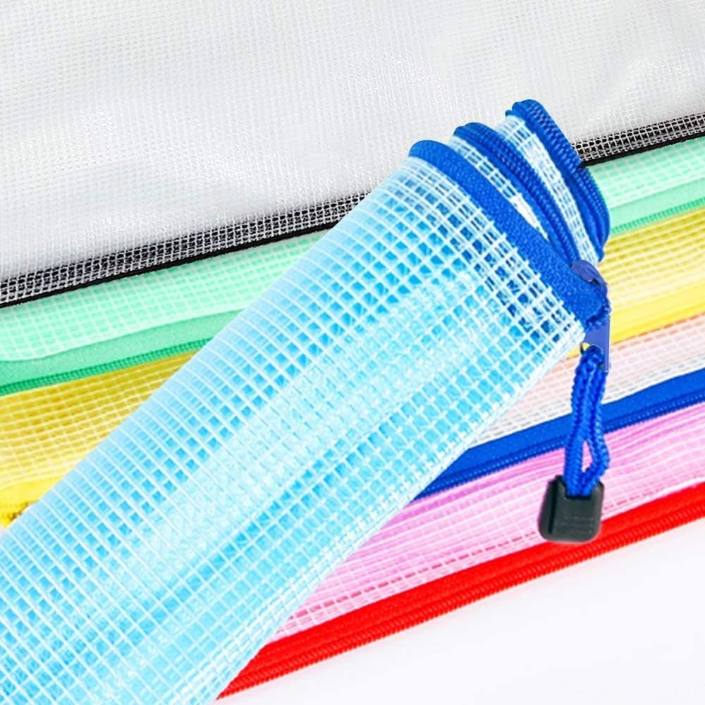 KAHEIGN 24Pcs Plastic Wallets, A4 File Zipper Bags Document Folder Plastic Wallet Folder Extra Thick Zip Lock Bags for File Storage - Image 5