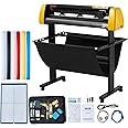 VEVOR Vinyl Cutter Machine, 34 in / 870 mm Max Paper Feed Cutting Plotter, Automatic Camera Contour Cutting LCD Screen Printer with Stand Adjustable Force and Speed for Sign Making Plotter Cutter