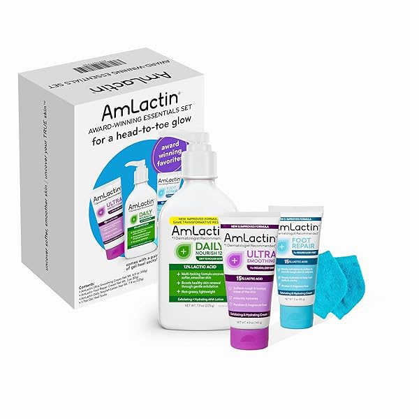 AMLACTIN AWARD-WINNING ESSENTIALS SKIN CARE SET – DAILY...