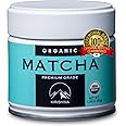Kirishima Kagoshima Matcha, Organic Green Tea Powder, Ceremonial Grade, Teahouse Edition Premium First Harvest, Japanese origin (1.06 Ounce Tin)