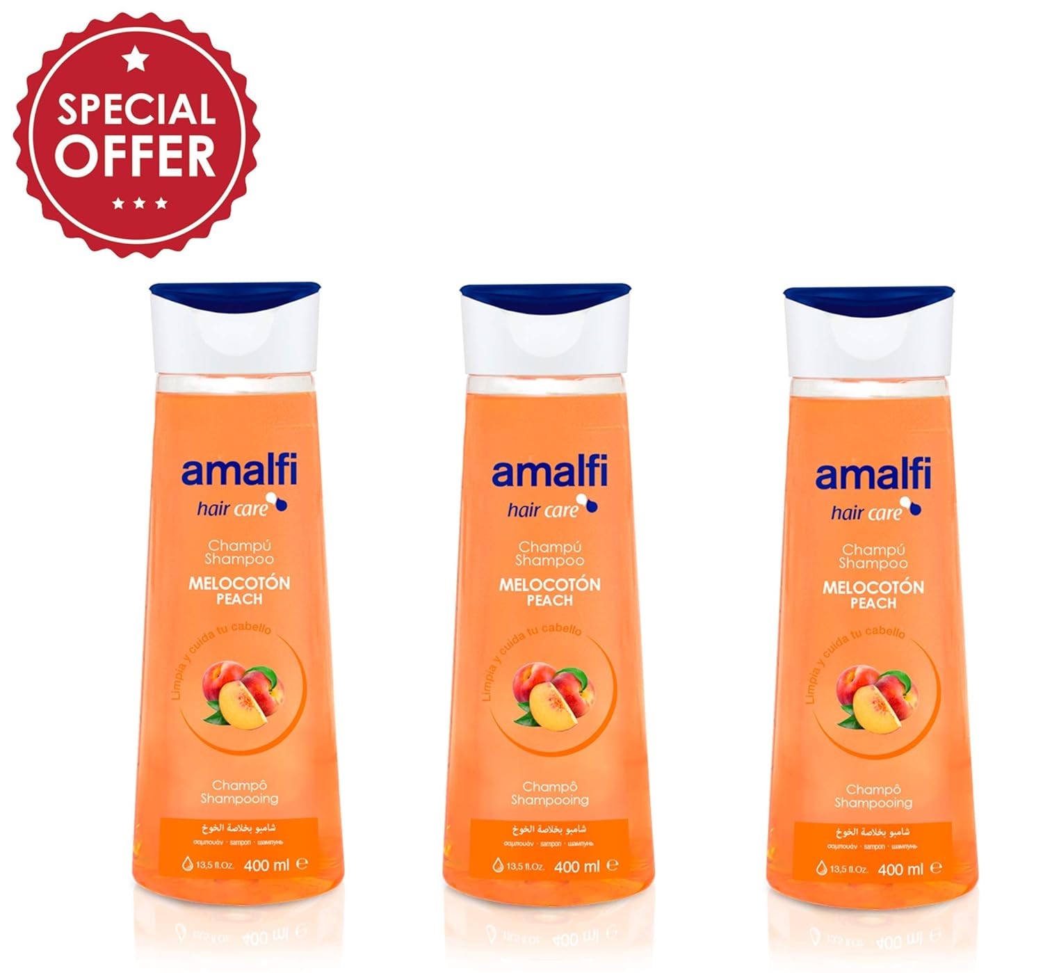 Amazon Com Amalfi Peah Shampoo 13 5 Fl Oz Pack Of 3 Beauty