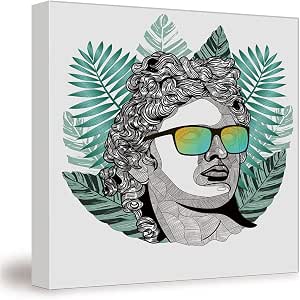 Amazon.com: SUPNON Apollo with Glass/Canvas Wall Art ...