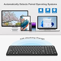 YORUNOHOSHI Compact Wireless Bluetooth Keyboard