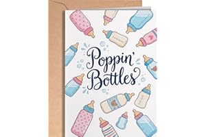 Funny New Baby Card - Congratulations Baby Shower Card for Girl, Boy or Gender Neutral - Congrats on Pregnancy Cards for New 