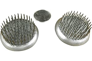 JWL HAWNKOA PRODUCTS Kenzan Ikebana Flower Arranger Holder Pin Frog 46mm (1.81") Included (2 Items)