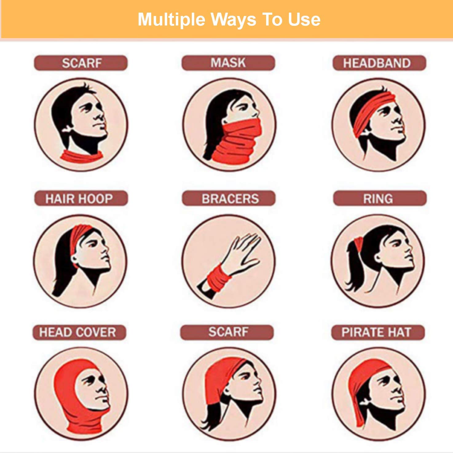 Bandana for Women & Men 12 Pack 100% Cotton Paisley Headbands Cowboy Bandana Balaclavas, Square Scarf Ideal For Hip-Hop Cycling Handkerchief DIY Face Scarf and Suitable for Dogs: Beauty