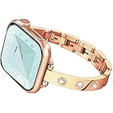 Gold Stainless Steel Band Compatible Apple Watch Slim Starlight Bracelet Women 38mm 40mm 41mm 46mm 42mm 44mm 45mm 49mm.Jullstar Dressy Bling Silver Leopard Thin Metal Bangle for iphone Watch Wristband Series Ultra 11 10 9 8 7 6 5 4 SE 3 2 1