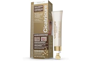 Cicatricure Gold Lift Dual Contour Eye and Lip Wrinkle Cream, Anti Aging Skin Care to Reduce Dark Circles, Puffiness & Expression Lines, 0.5 Ounce