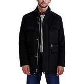 Cole Haan Men's Double Bib Collar Wool Field Coat