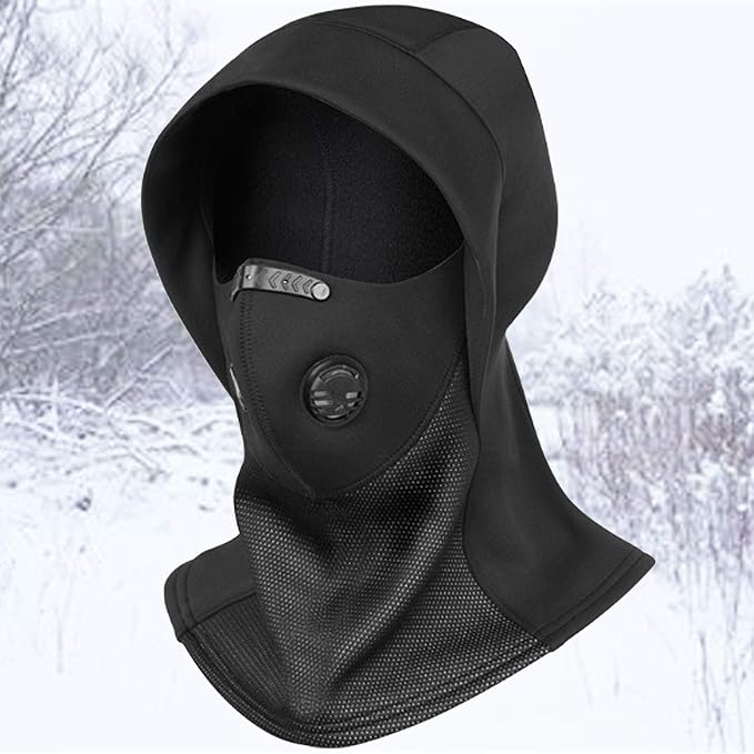 Cagoule Thermique Moto Hiver - Protection Vent Chaud Transpirable Unisexe Pour Ski, VTT Et Sports Extérieur