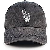 Halloween Hat Skeleton Hands Baseball Cap Funny Adjustable Cotton Washed Denim Hats