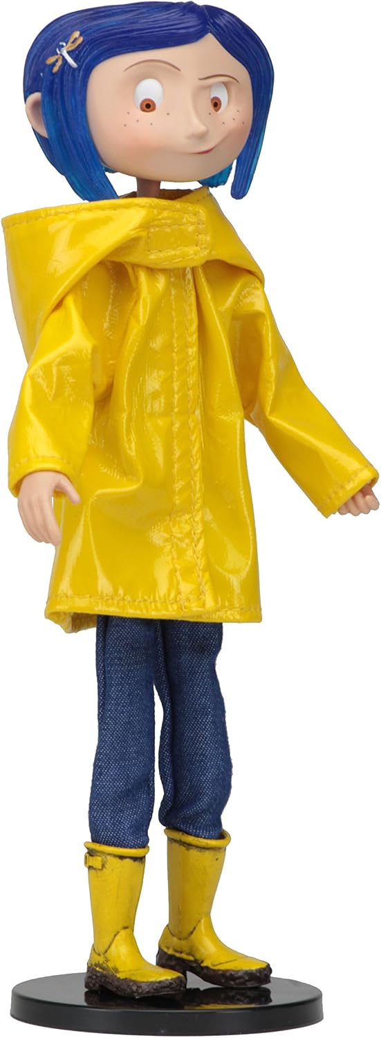 Neca Coraline Raincoat and Boots (Coraline Movie) 7 Inch Figure, Yellow, Blue - Image 3