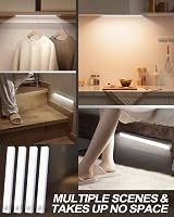 KALAHOL Under Cabinet Lights 4 Pack USB Motion Sensor 4 Modes Cold White view 7