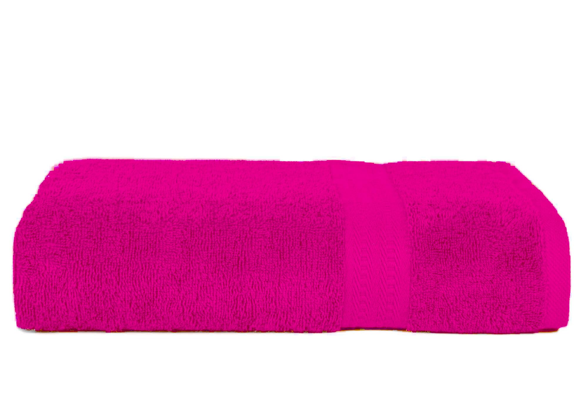 THE TEXTILE COMPANY Luxury Super Bath Sheets 100% Organic Egyptian Cotton Size 80x200 cm- Extra Large Quick Absorbent Bathroom Jumbo Towels 600 GSM Pack of 1 (PINK)