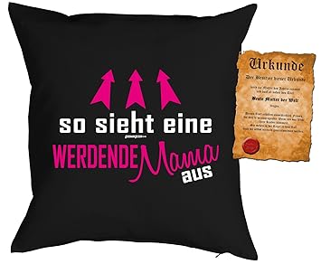 Mütterfun Deko Kissenbezug Ohne Füllung Inkl Spaß Urkunde