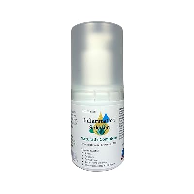 Inflammation Solution Cream &mdash; for Your Back, Neck, Knee, Hand, Shoulder, Foot, etc. Safe to use with Arthritis Gloves &amp; Braces, Back Pain Massagers, etc.&mdash; Arnica, Vitamin B6 &amp; MSM 2 oz. Bottle