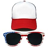Funky Junque Foam Trucker Hat & Sunglasses Bundle