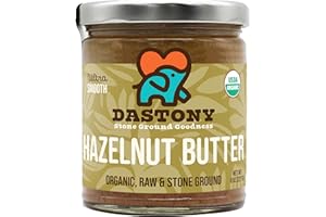 Dastony Organic Raw Hazelnut Butter, 8 oz | Only One Ingredient | Vegan, Paleo and Keto Friendly, Non GMO, Gluten-free - Pack of 1