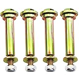 4 Pack Deck Wheel Bolts and locknut kit Compatible