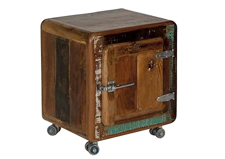 Mesilla de noche de madera nevera: Amazon.es: Hogar