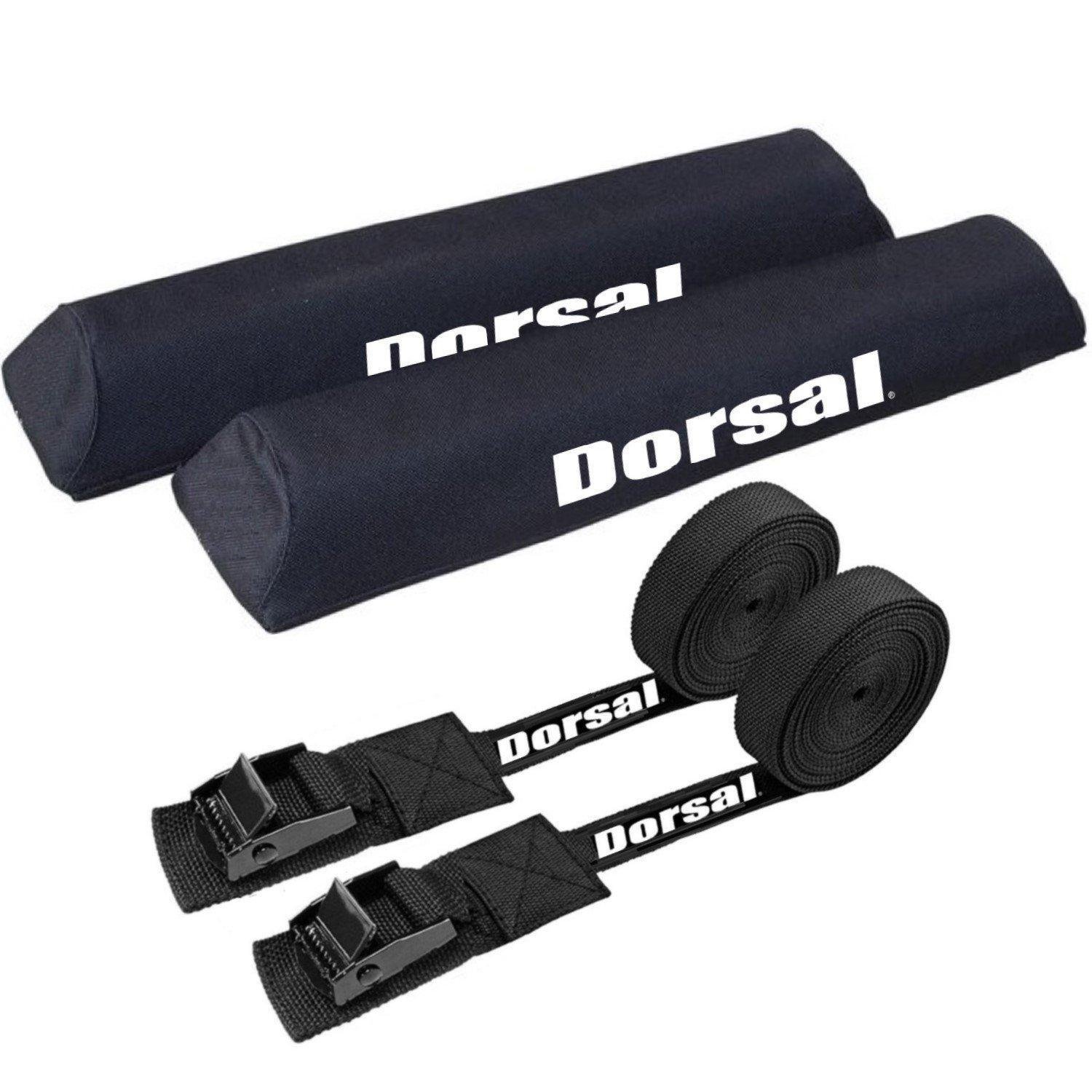 Dorsal Origin Surf Rack Pads and Straps 2 X 19 Inch pads and 2 X 15 ft