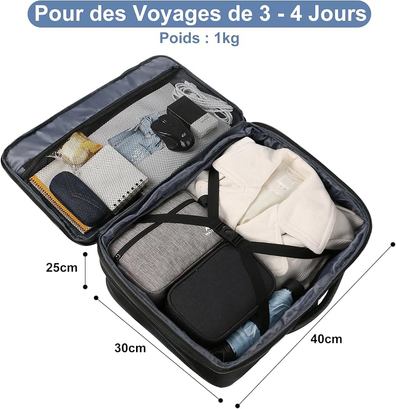 Bagage Cabine 40x30x20, Sac a Dos Voyage Cabine Avion avec Ryanair