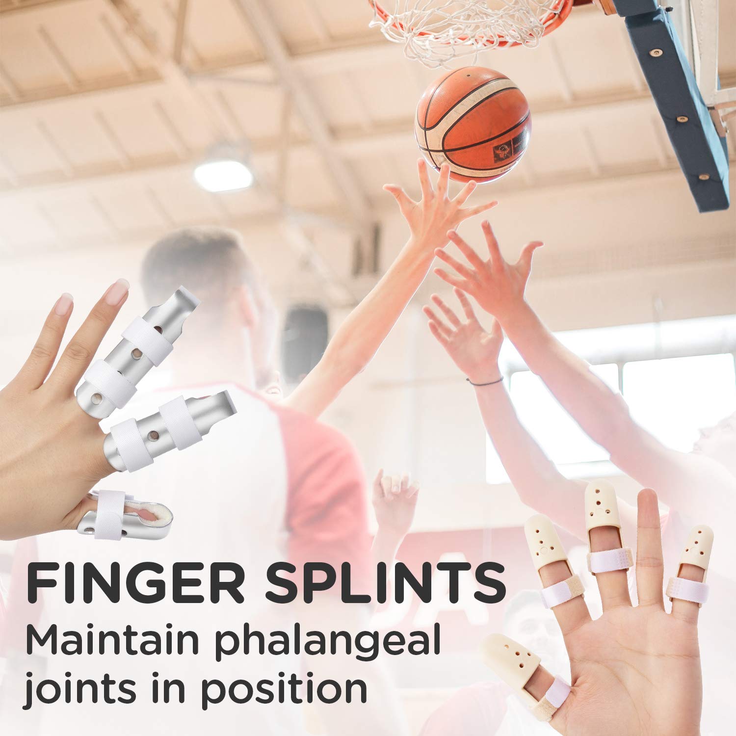 Finger Splint, Sopito 7PCS Finger Support Brace Finger Stabilizer for Broken Fingers Straightening Arthritis Knuckle Immobilization: Industrial & Scientific