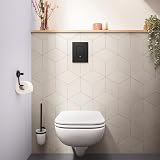 GROHE Even Flush Plate for Concealed GD2 Cisterns Phantom Black 156 x 197 mm view 2