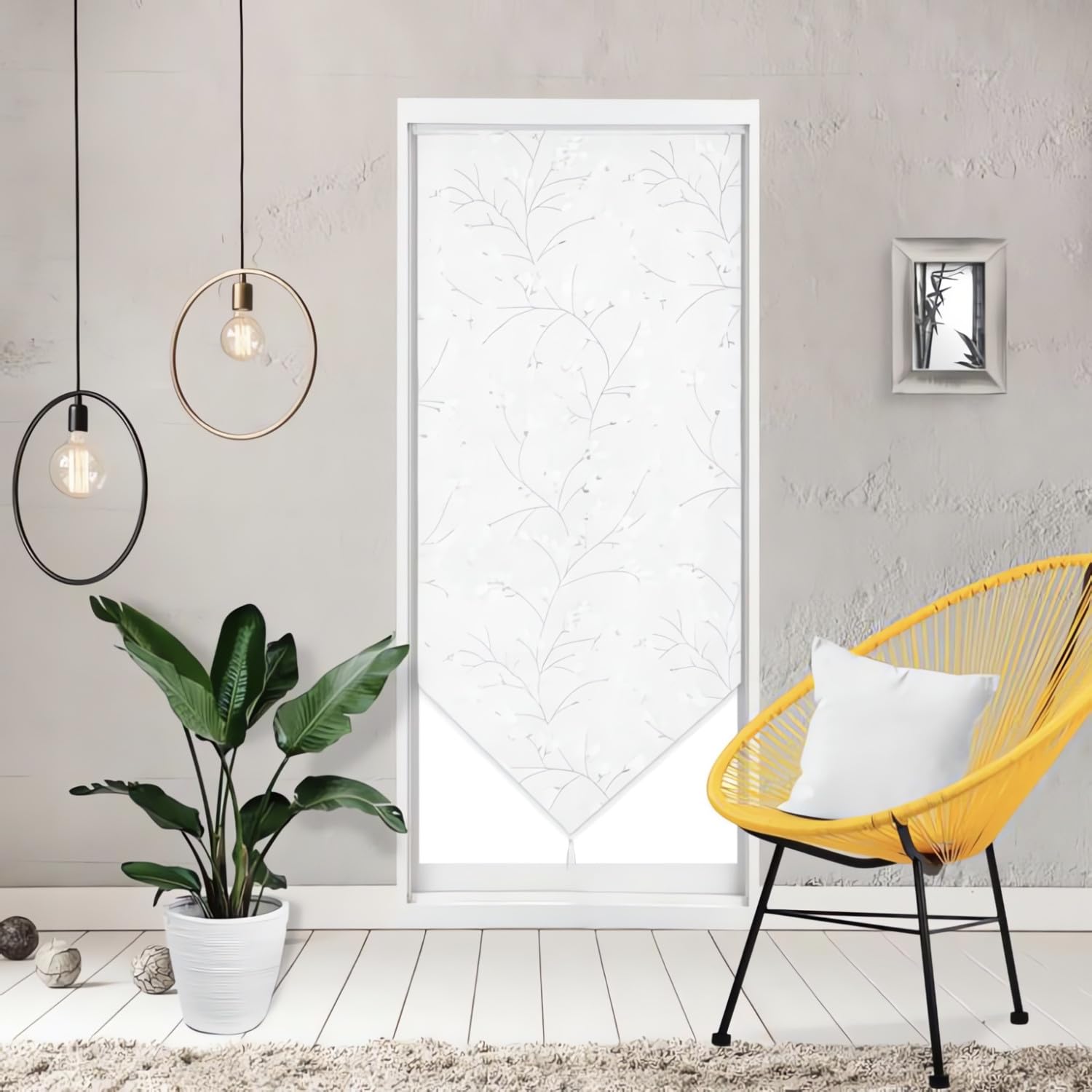 Soleil d'ocre Osaka Bise-Bise, Polyester, White, 90 x 200 cm