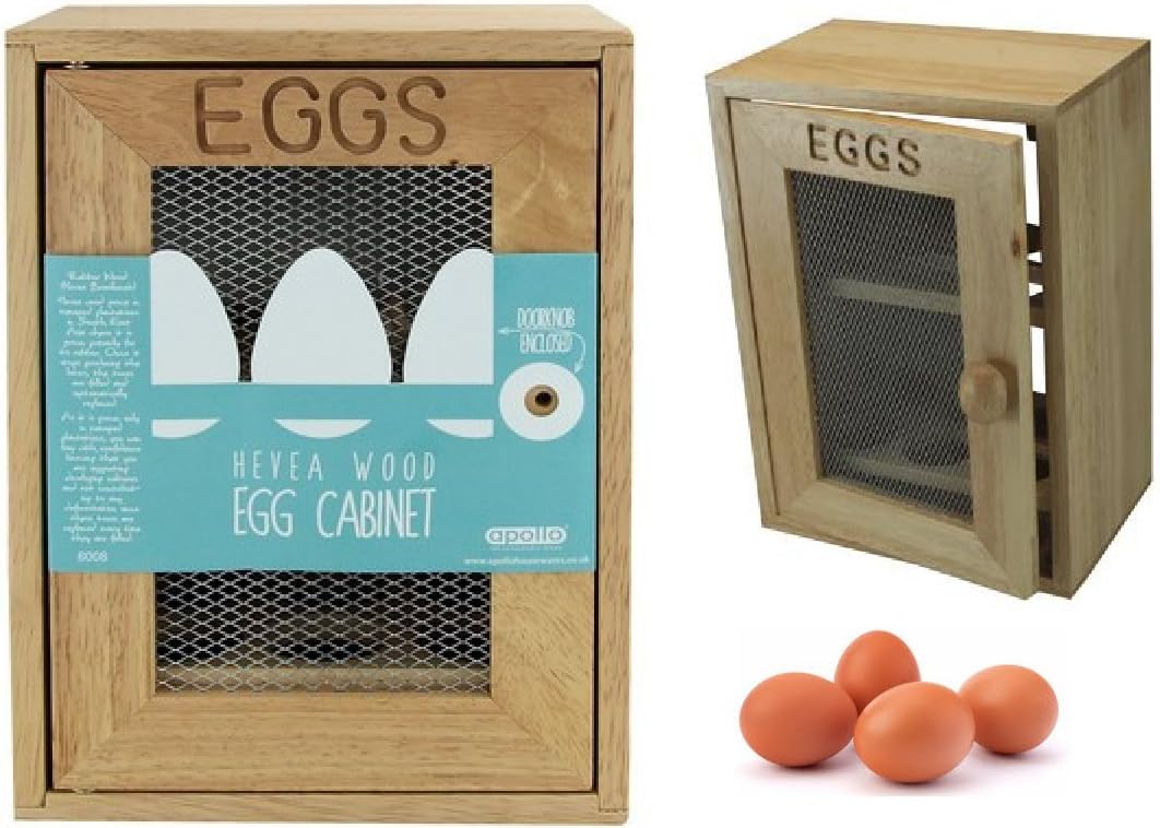 Wooden 12 Chicken Egg Holder Cupboard Kitchen Storage Wood 2