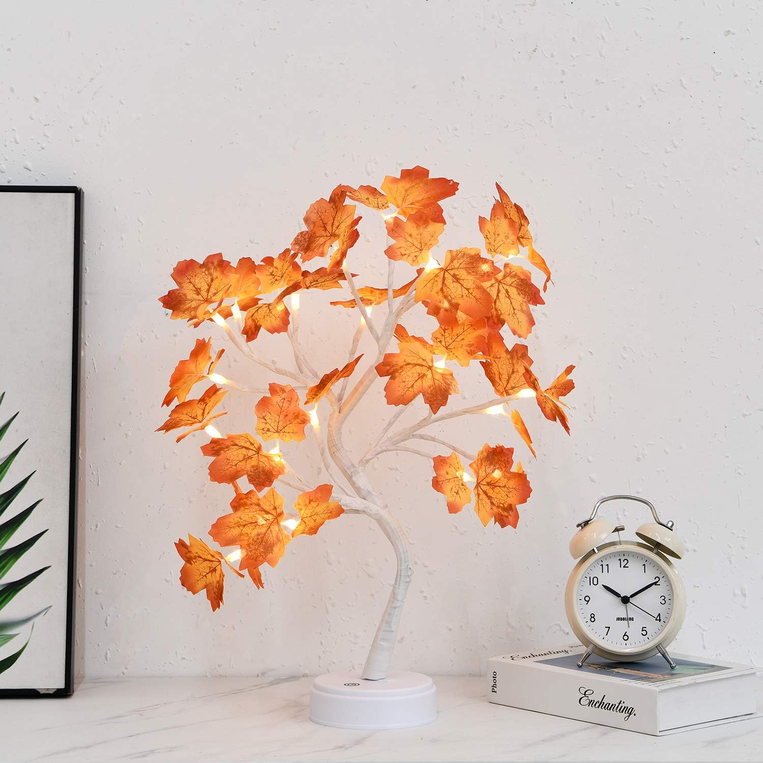 Canada Lighted Maple Bonsai Tree Light Artificial Fairy Light Spirit Tree Lamp With 24 Led Maple Leaves Light Usb Battery Touch Switch For Kids Room Bedroom Party Wedding And Christmas Waoomart