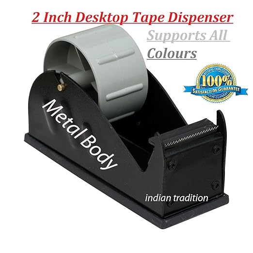 Desk Top 2" Inch Packing Tape Dispenser Heavy Duty Warehouse Shipping