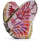 JW PEI Women's Paisley Crystal Butterfly Clutch